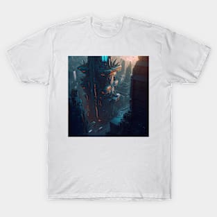 Cyberpunk city 4 T-Shirt